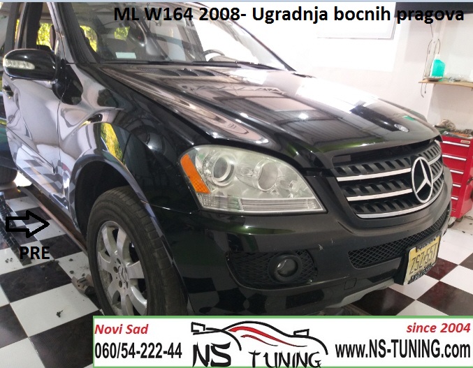 pragovi bocni mercedes ml w164 2007 2008 2009 2010 2011 godiste ugradnja novi sad beograd ns tuning